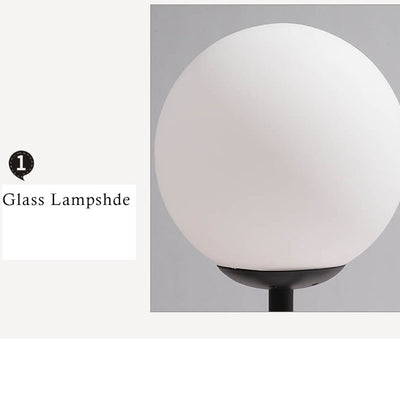 Glass Ball 1-Light Tripod Table Lamps