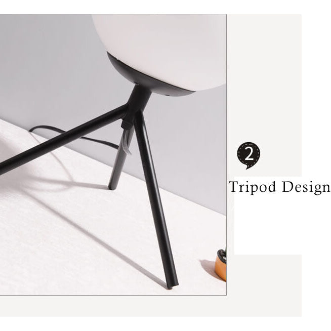 Glass Ball 1-Light Tripod Table Lamps