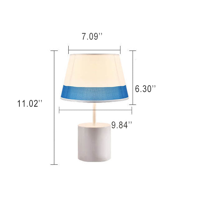 Lámparas de mesa con pantalla de tela moderna de 1 luz 4 diseños 