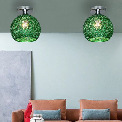 Moderne bunte 1-Licht-Kuppel-Halbeinbauleuchte 