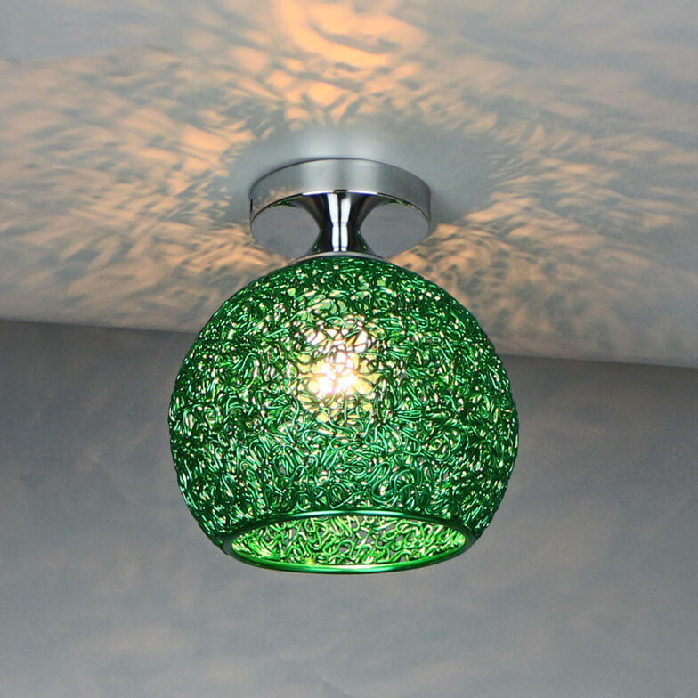 Moderne bunte 1-Licht-Kuppel-Halbeinbauleuchte 