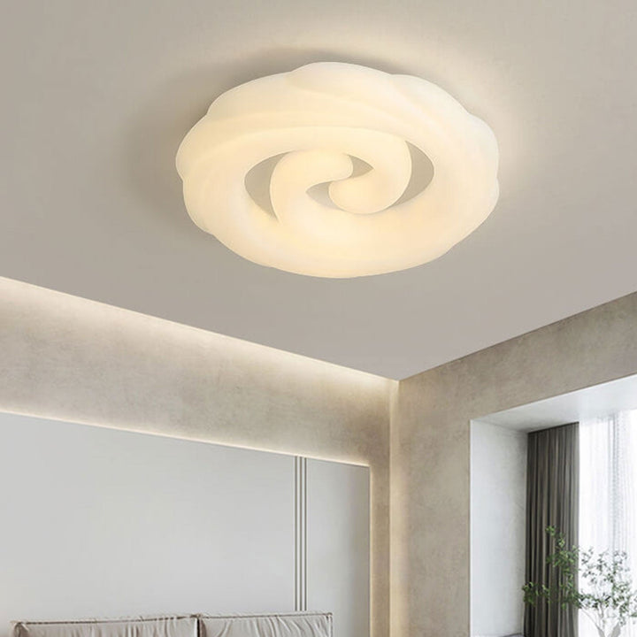 Nordische minimalistische LED-Deckenleuchte mit Blumenmuster 