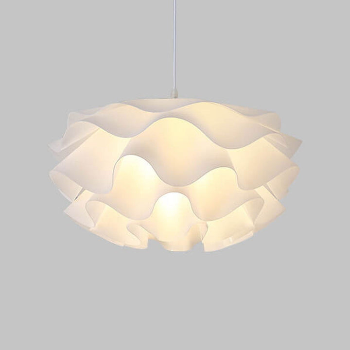 Modern Minimalist Iron Acrylic Floral Petal 1-Light Pendant Light for Living Room