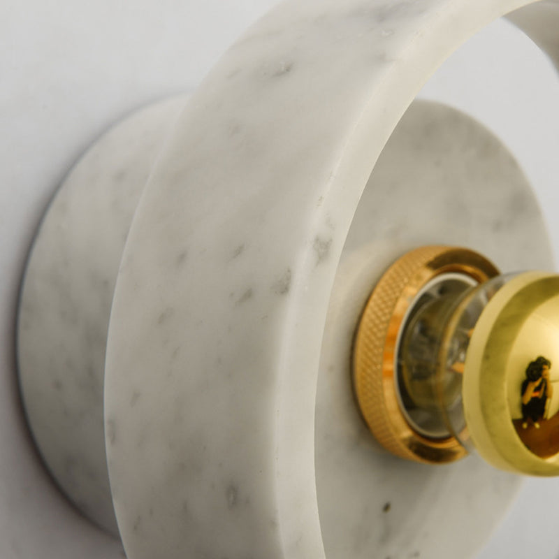 Nordic Light Luxury Marble 1-Light Wall Sconce Lamp