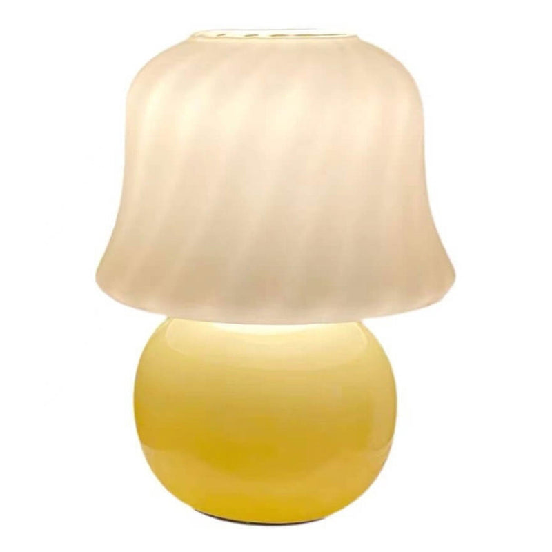 Lampe de Table 1 Lumière Design Champignon Crème Créatif Français 