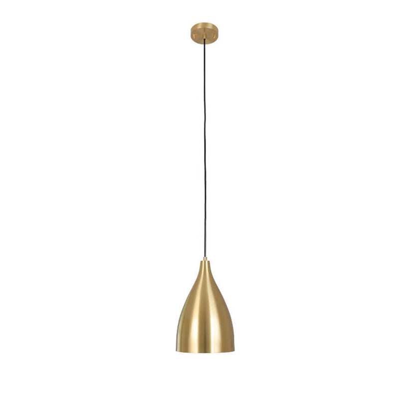 Industrial Iron Nordic Simple Gold 1-Light Pendant Light