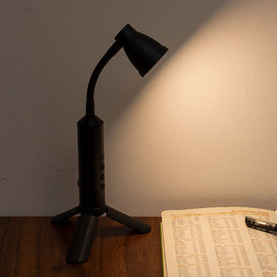 Moderne schwarze Metall-Typ-C LED tragbare Tischlampe 