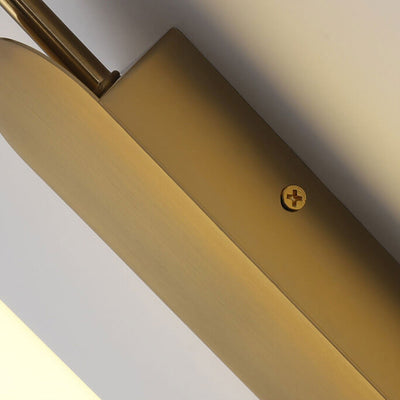 Modern Light Luxury Column Curved Arm LED Wall Sconce Lamp