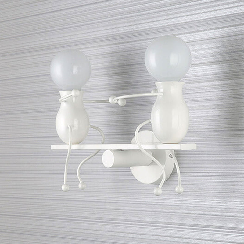 Modern Creative Two Little People 2-Light Wall Sconce Lamp