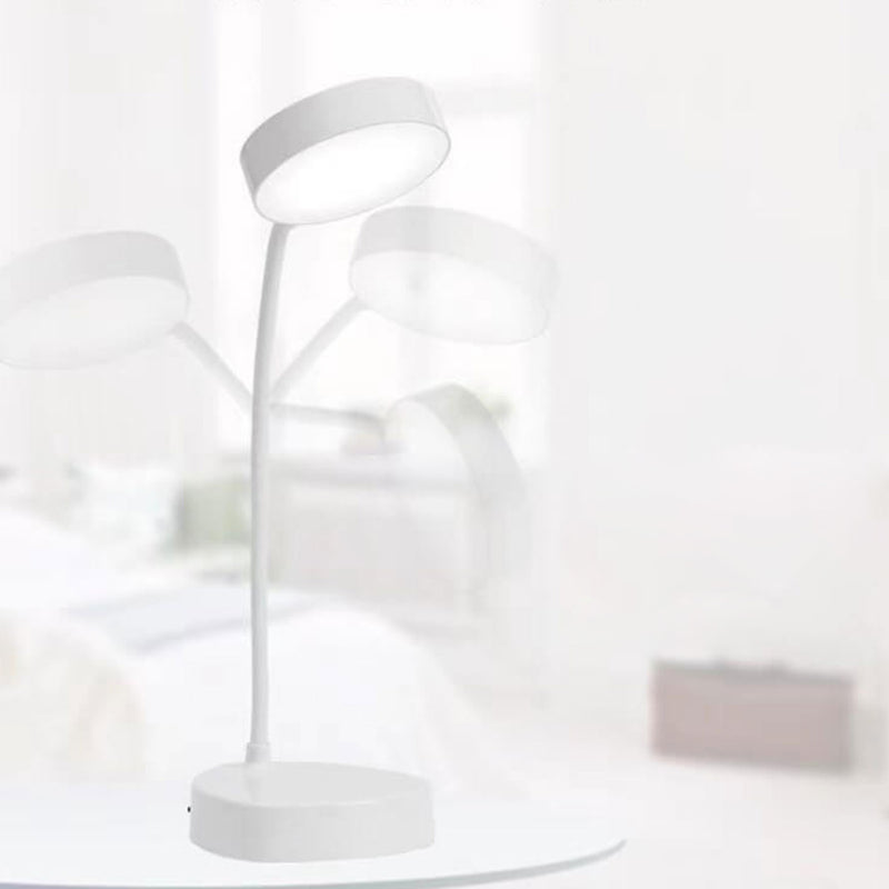 Lampe de table LED pliable à 1 lumière avec chargement USB créatif 
