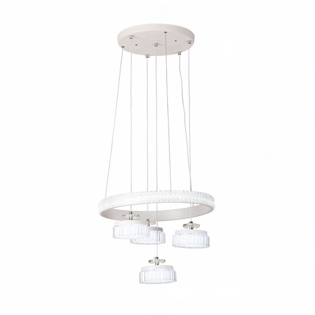 Modern Minimalist Wrought Iron Aluminum LED Chandelier