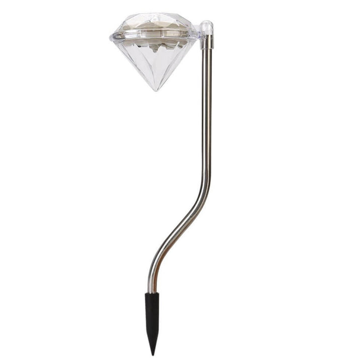 Luz de camino decorativa para jardín exterior LED Solar Diamond Bend 