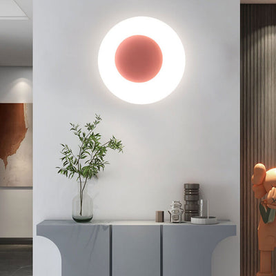 Nordic Creative PE Circle LED Wall Sconce Lamp