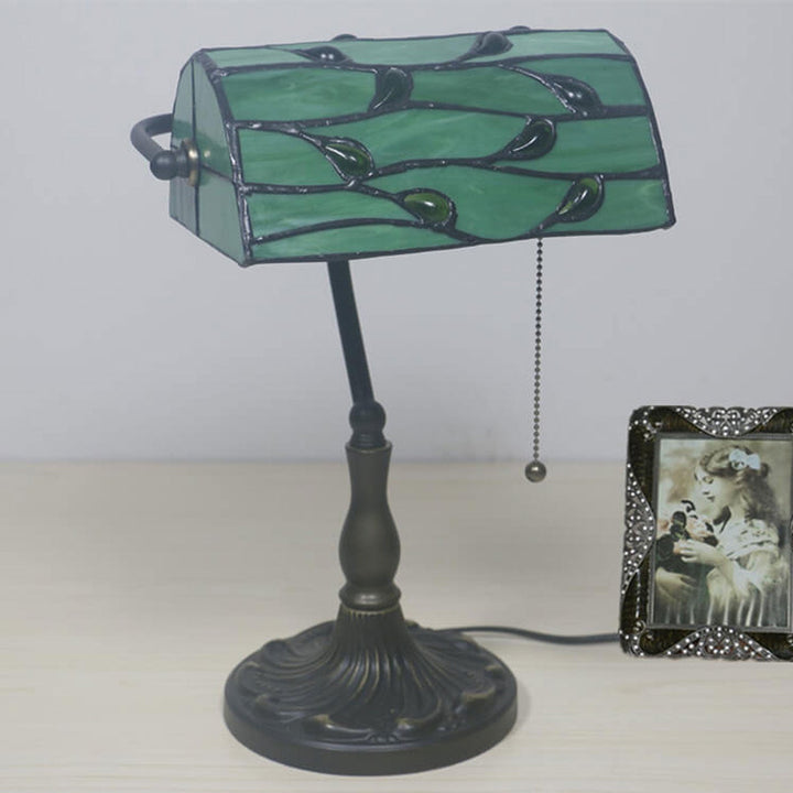Vintage Tiffany Lucite Perlen Design 1-Licht Tischlampe 