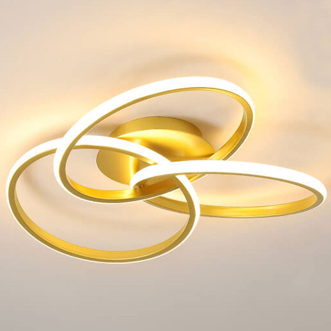 Nordic Light Luxus Ring Gestaffeltes Überlappungsdesign LED-Deckenleuchte 