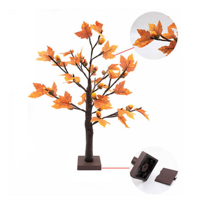 Lampe de table décorative à LED en forme d'arbre lumineux créatif 