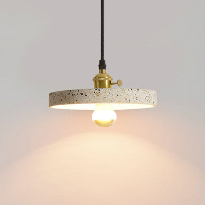 Nordic Minimalist Millstone Hardware Round 1-Light Pendant Light