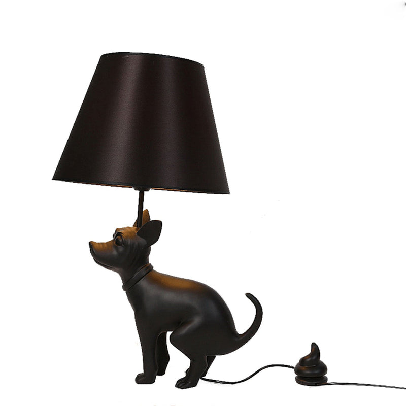 Moderne kreative LED-Tischlampe aus Hundeharz