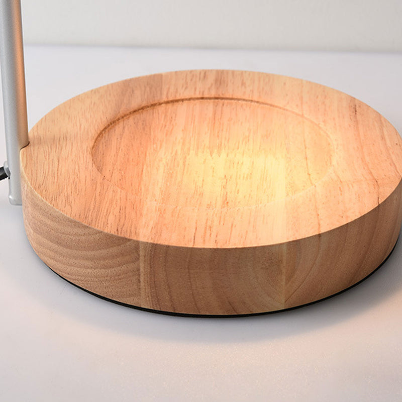 Lampe de table à cire fondue à 2 lumières avec dôme en verre simple 