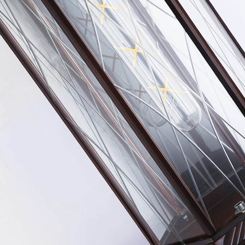 Applique murale extérieure étanche à 1 lumière en fer forgé européen 