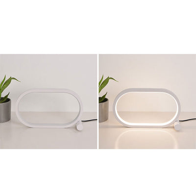 Creative Simple Oval USB LED Night Light Table Lamp
