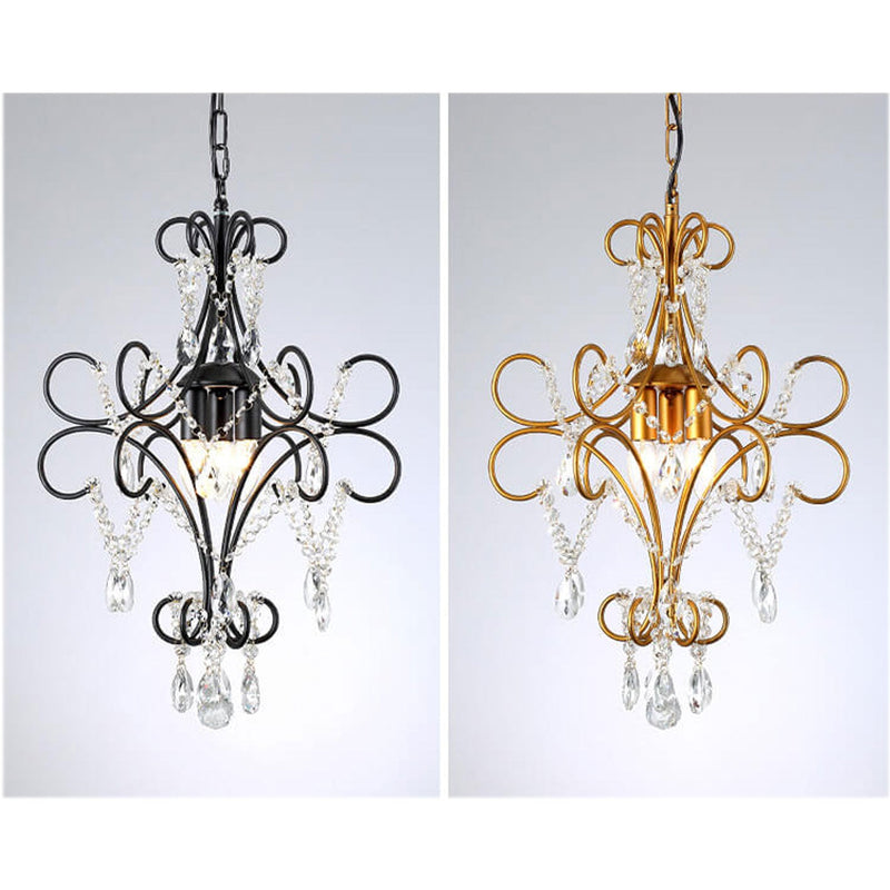 Vintage Luxury Crystal Candle Design 1/3 Light Chandelier