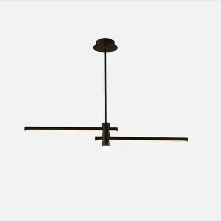 Lustre LED moderne à longue ligne avec projecteur pour îlot 