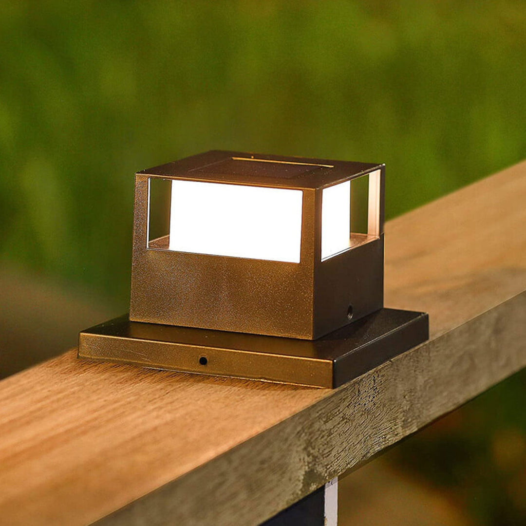Outdoor Solar-Pfostenkopflicht Quadratisches Pfostenkopflicht Gartenlicht 