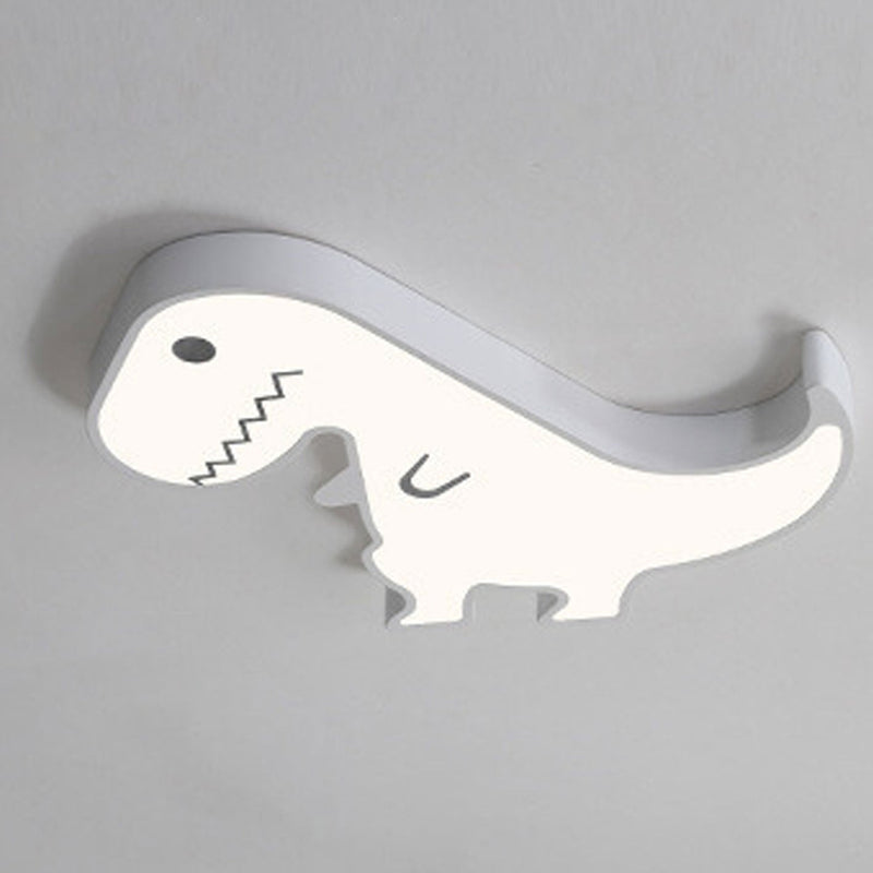 Cartoon Creative Metal Dinosaur LED Flush Mount Ceiling Light