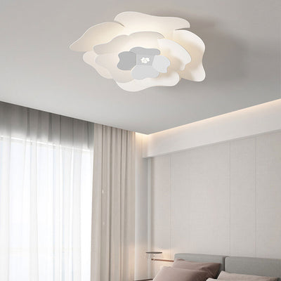 Creative Simple Three-layer Petal Overlap Design LED Flush Mount Light