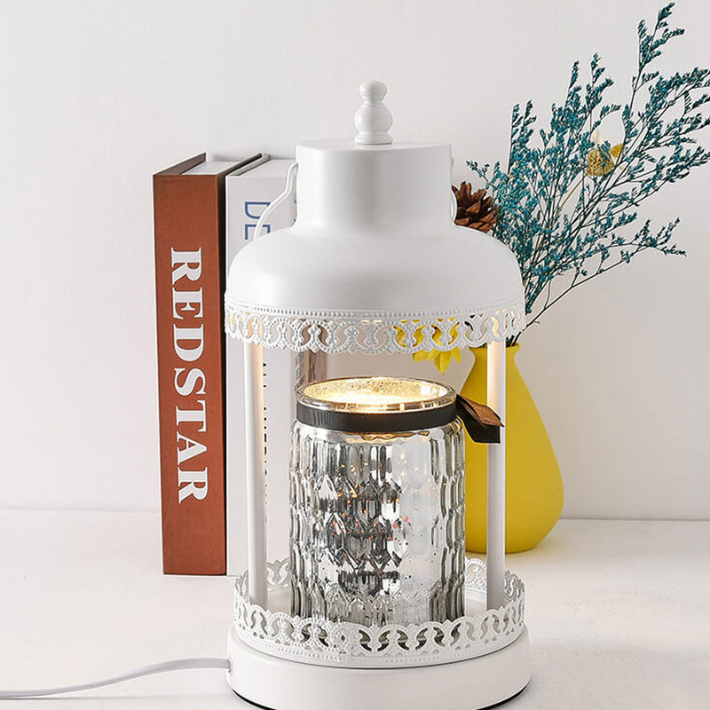 Retro Light Luxury Metal Lantern  Bottle Melting Wax Table Lamp