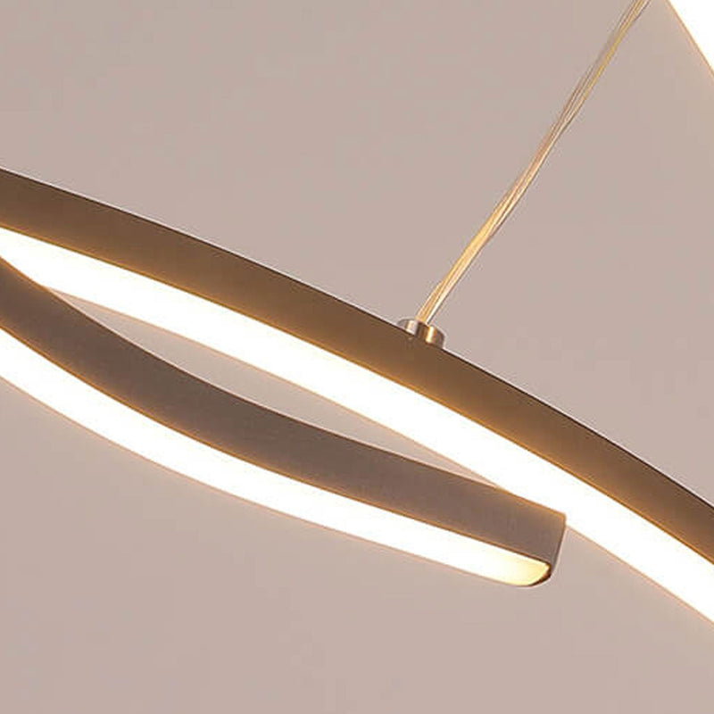 Nordic Creative Long Line Island Light LED Art Chandelier