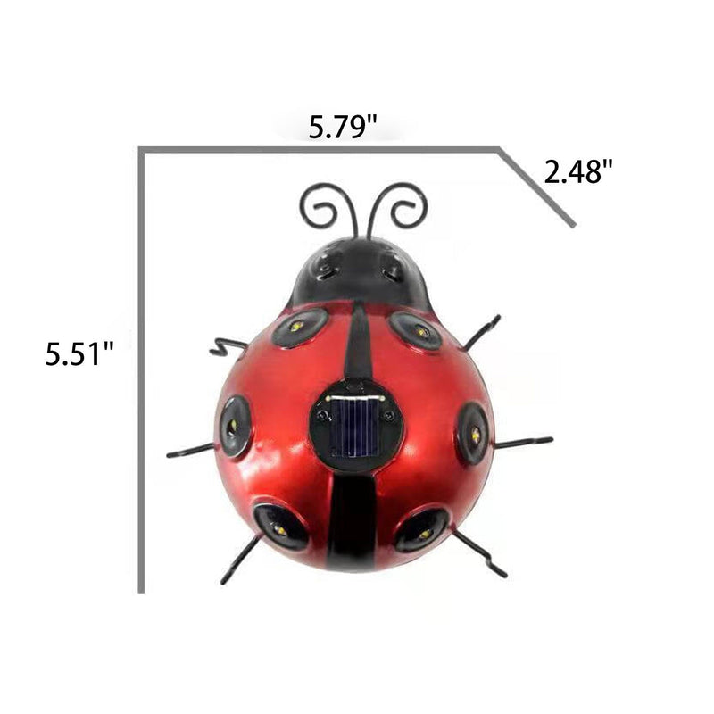 Solar Ladybug LED Iron Outdoor Lawn Decorative Light