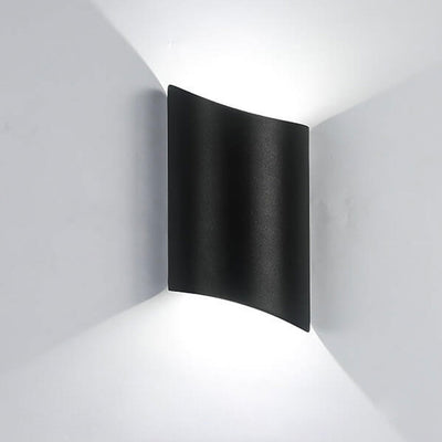 Modern Minimalist Rolled Edge Column LED Wall Sconce Lamp