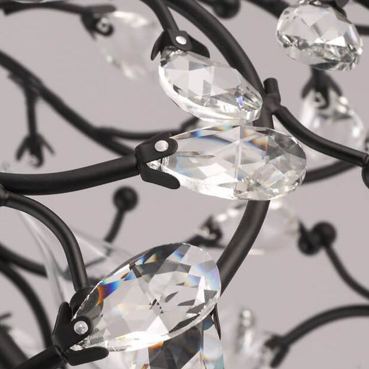 Kreatives Vintage-Kristallzweig-Design 3-Licht-Kronleuchter 
