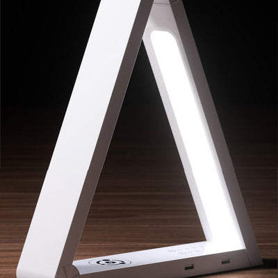 Intelligent Creative Triangle Wireless Charging Rotating Touch LED Desk Lamp