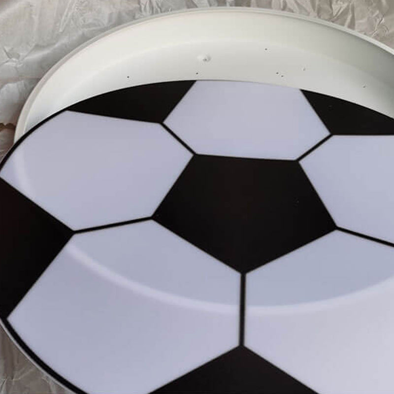 Cartoon Creative Round Football LED Kids Flush Mount Ceiling Light