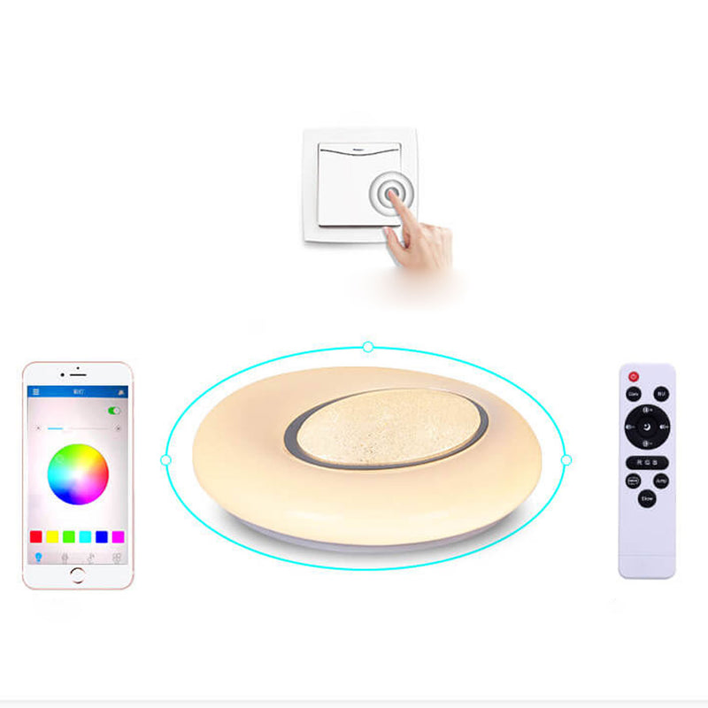 Colorful RGB Smart Remote Control LED Flush Mount Ceiling Light