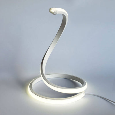 Modern Creative Snake Shape LED Touch Dimming Table Lamp