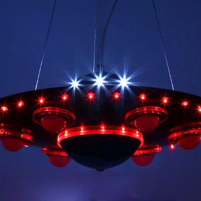 Creative Cartoon UFO Flying Saucer LED Kids Chandelier