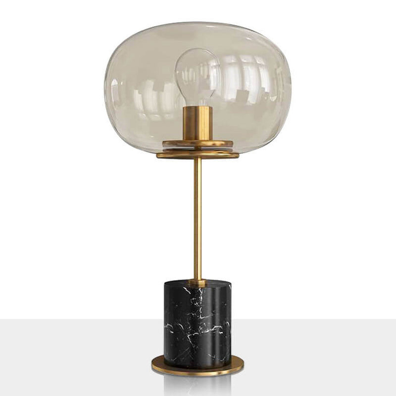 Lampe de table à 1 lumière en boule de verre minimaliste créative nordique 