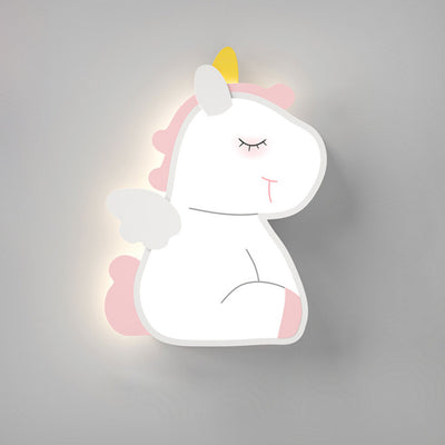 Kreative Cartoon-Kaninchen-Einhorn-Kind-LED-Wandleuchte-Lampe