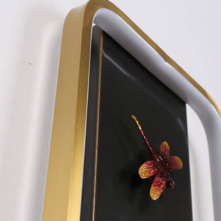 Moderne chinesische Emaille-Wandbild-Design-LED-Wandleuchte 