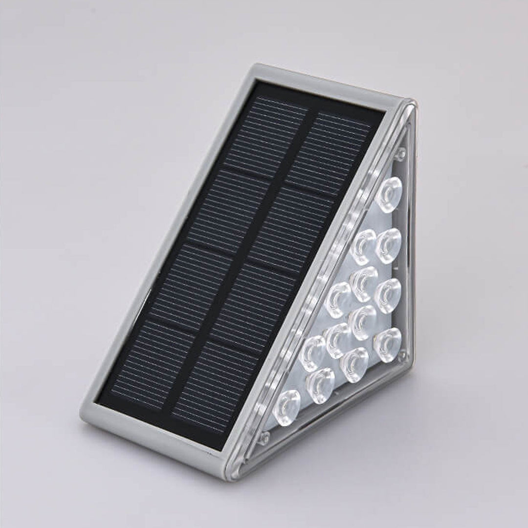 Solar Wasserdichtes Stereo-Dreieck-LED-Außenstufenlicht 