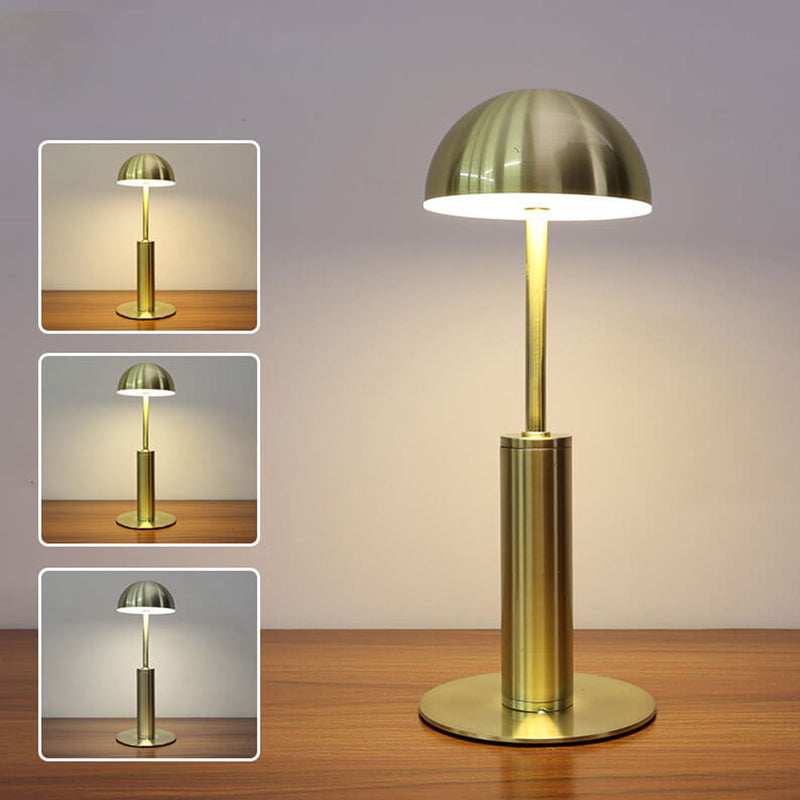 Lampe de table LED rechargeable en fer forgé européen 
