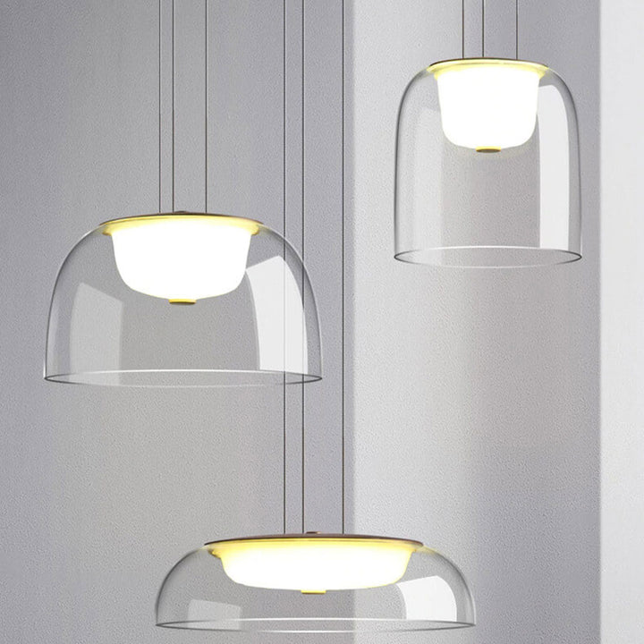 Lampe LED suspendue en verre créative de luxe, Style moderne et nordique 