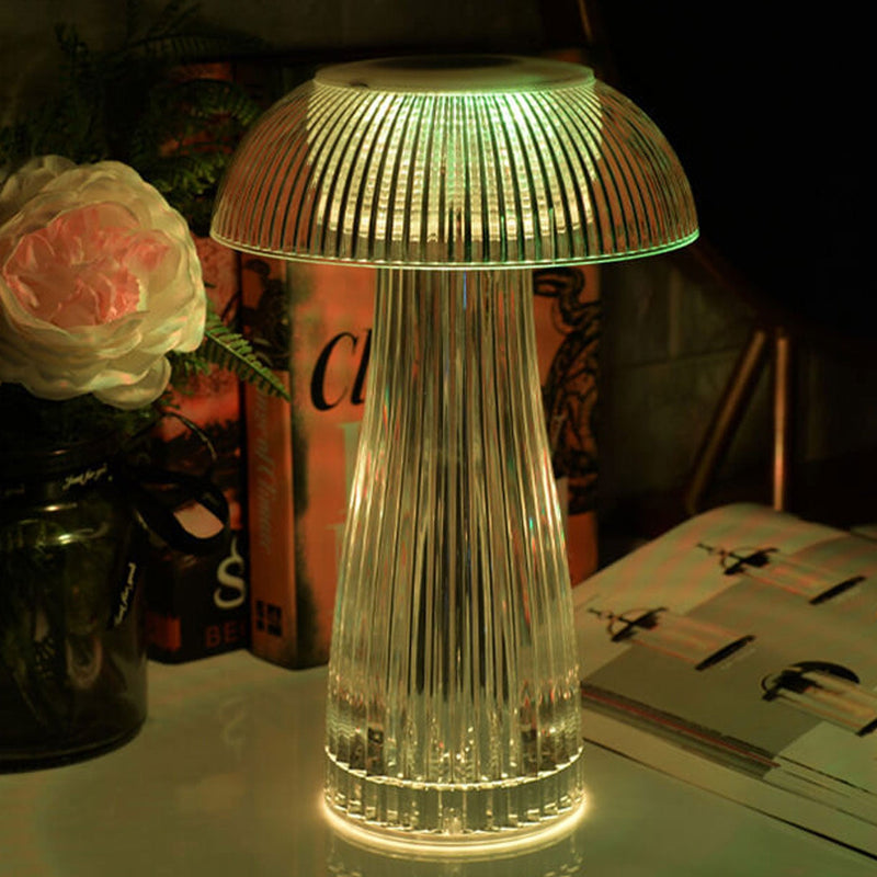 Lampe de table décorative LED à charge tactile éblouissante PMMA Creative Mushroom 