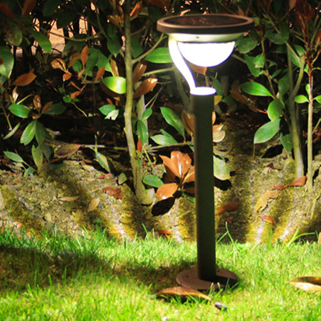 Luz de jardín solar LED impermeable de uso dual moderna de piso a techo para exteriores 