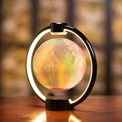 Kreatives Maglev-Mond-Design LED Bunte Licht Nachttischlampe 