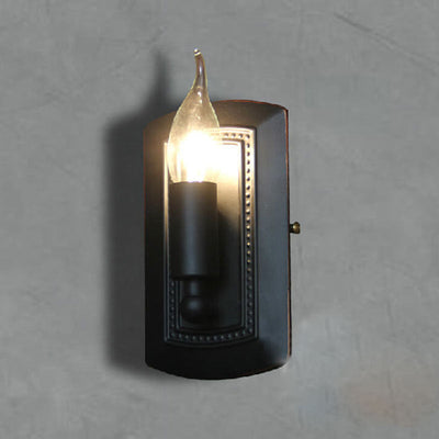 Retro Industrial Iron Creative Square Box Design 1-Light Wall Sconce Lamp